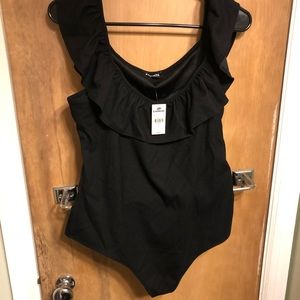 Express women’s black body suit